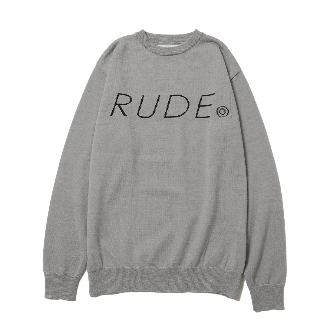 美品）RUDE GALLERY 日本製 モヘヤ混 グレーニットメンズ