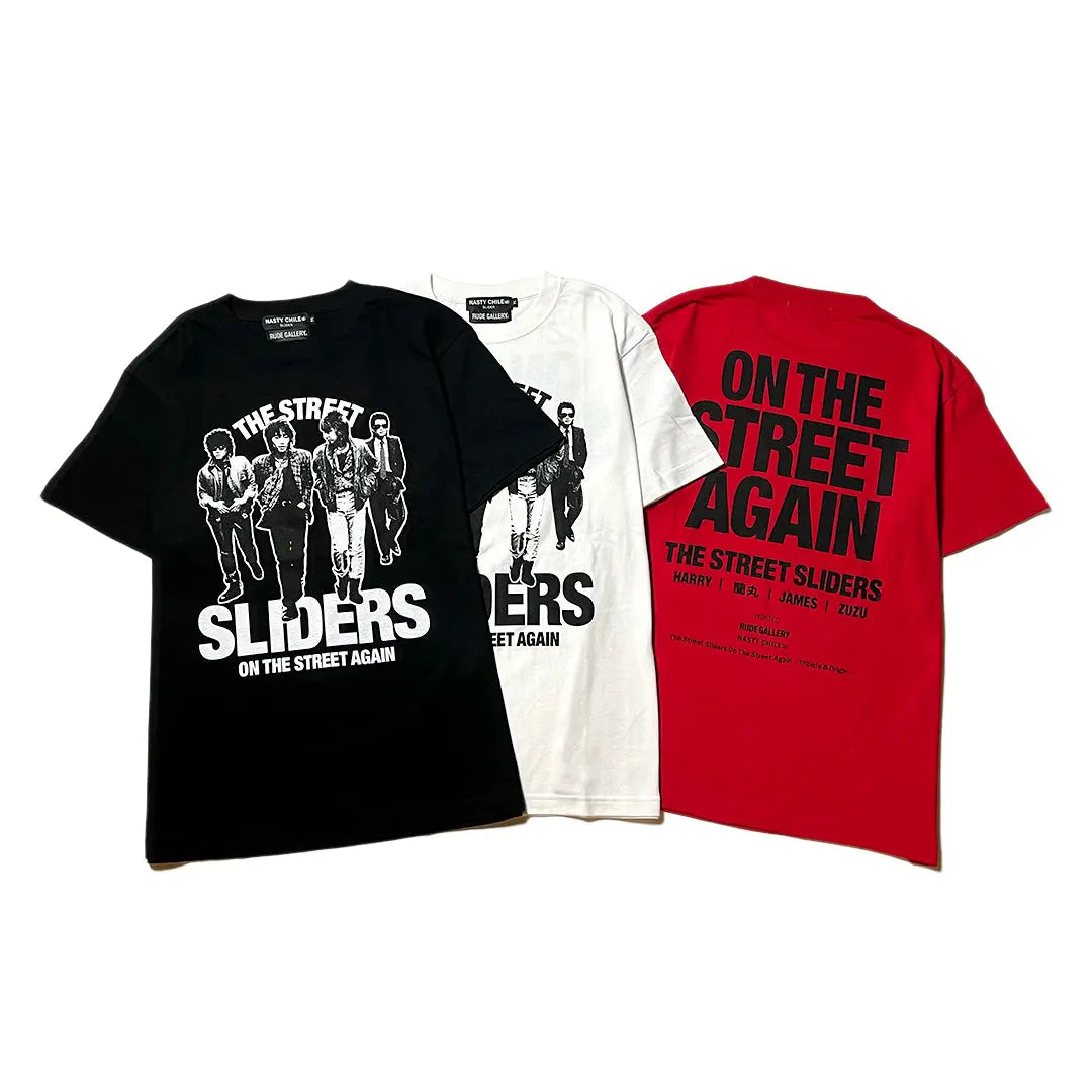 ストリートスライダーズstreet sliders 爆オンTシャツ 白L