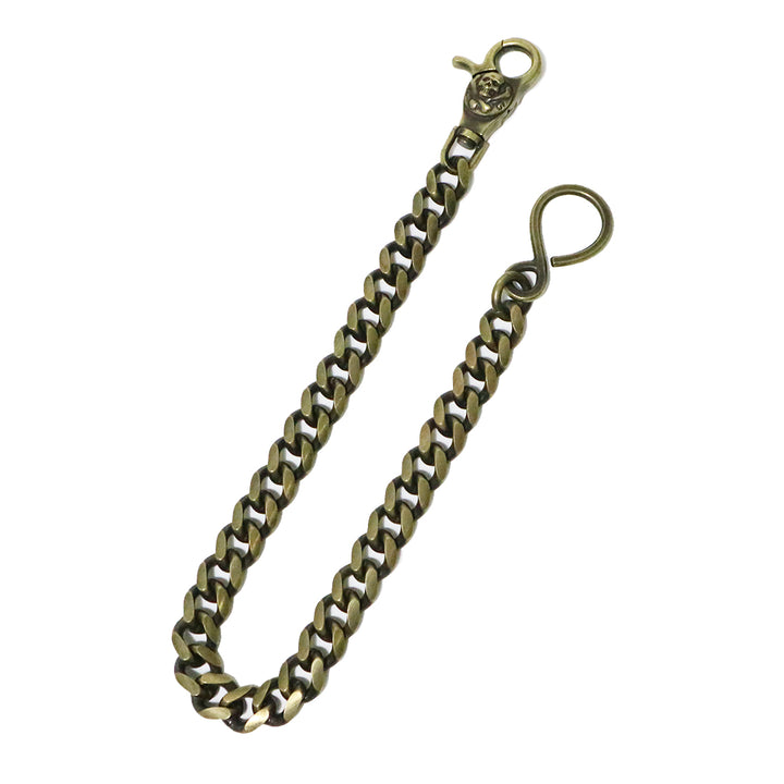 CLASSIC WALLET CHAIN X-BONE CLIP BRASS
