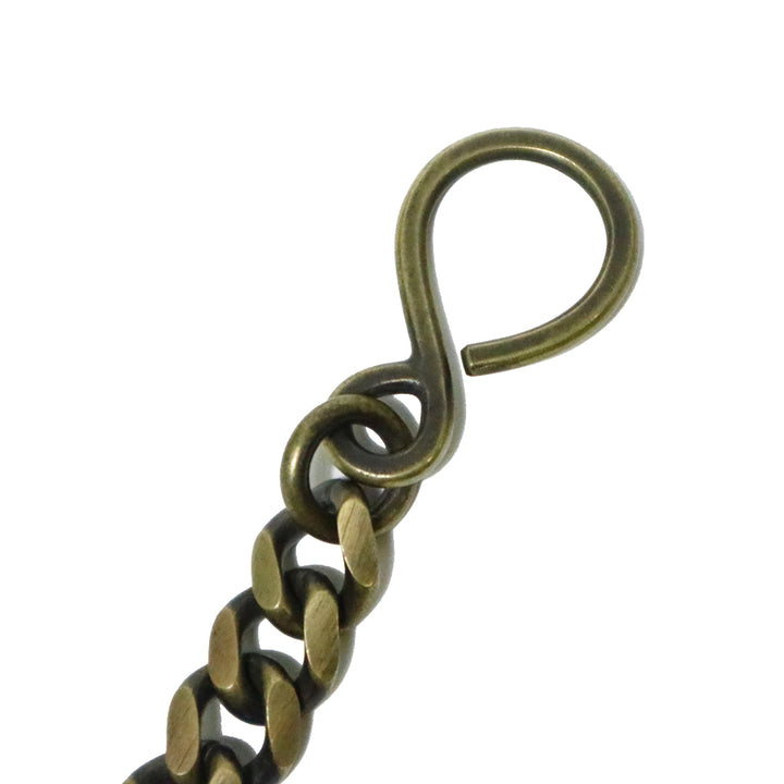 CLASSIC WALLET CHAIN X-BONE CLIP BRASS