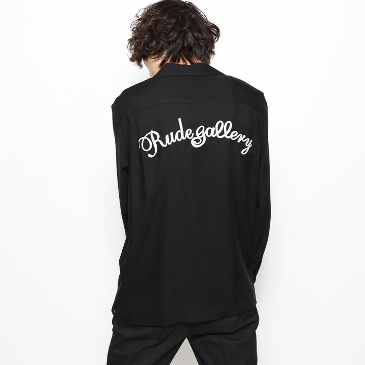 CAT OPEN COLLAR LS SHIRT