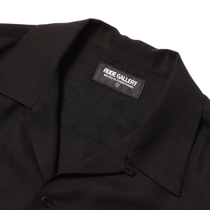 CAT OPEN COLLAR LS SHIRT