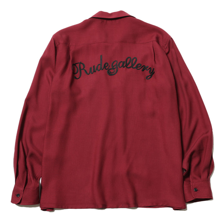 CAT OPEN COLLAR LS SHIRT