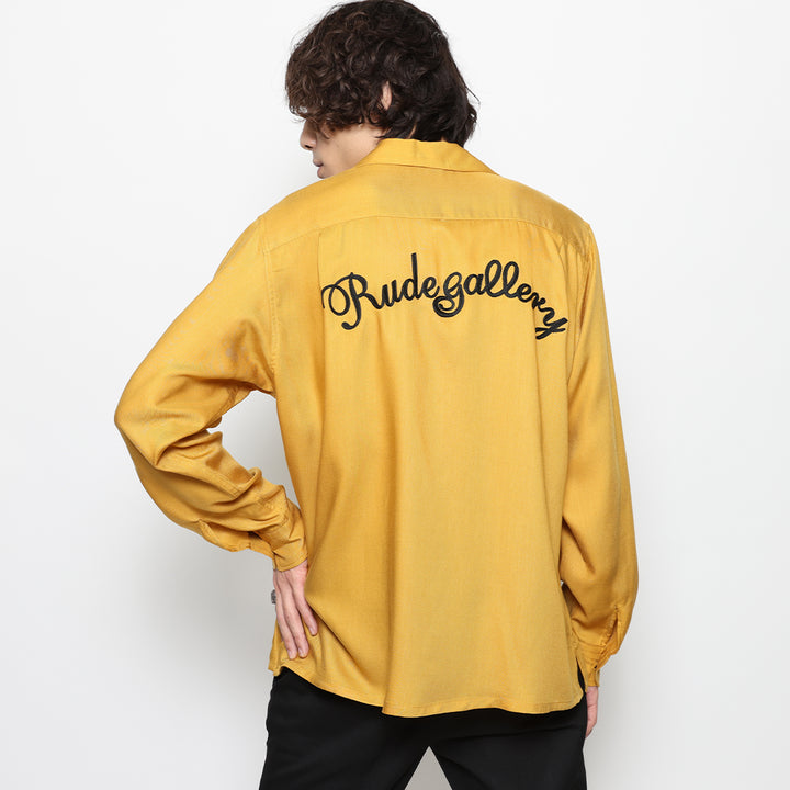 CAT OPEN COLLAR LS SHIRT