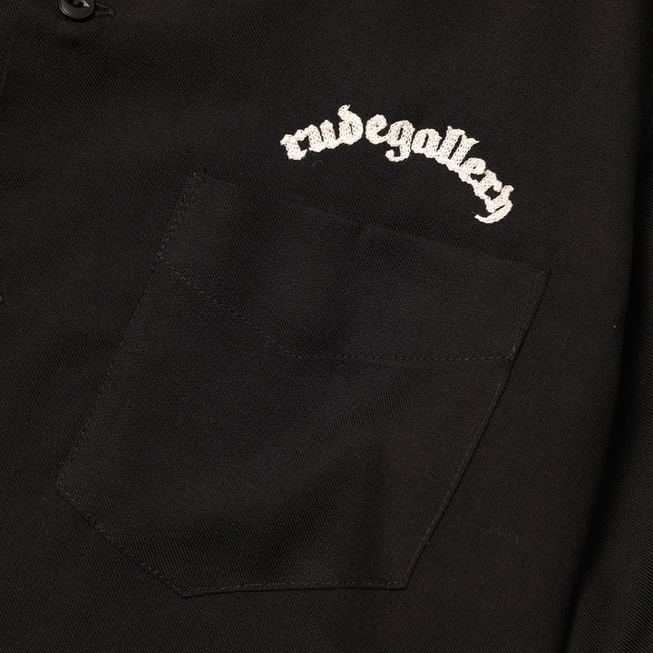 ARCH LOGO OPEN COLLAR SHIRT