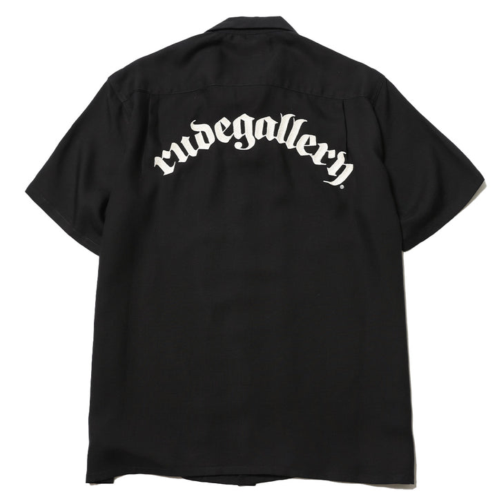 ARCH LOGO OPEN COLLAR SHIRT