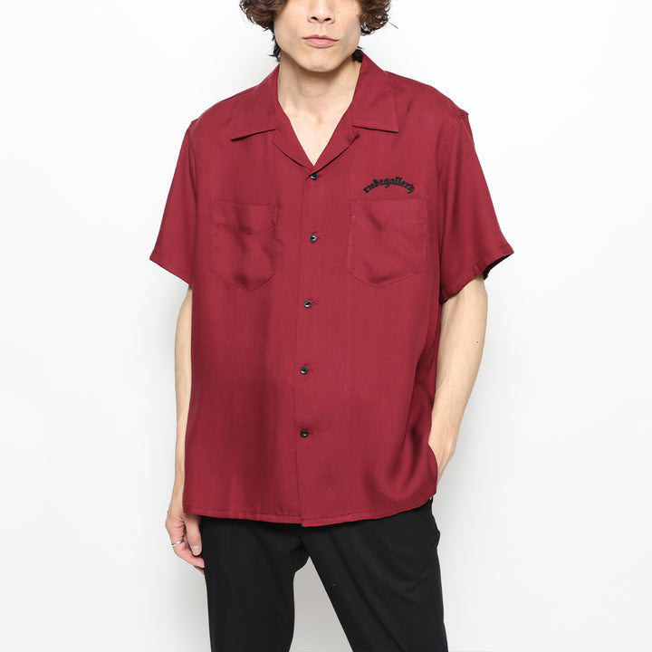 ARCH LOGO OPEN COLLAR SHIRT