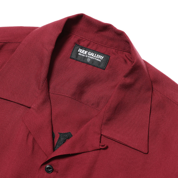 ARCH LOGO OPEN COLLAR SHIRT