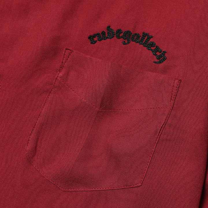 ARCH LOGO OPEN COLLAR SHIRT