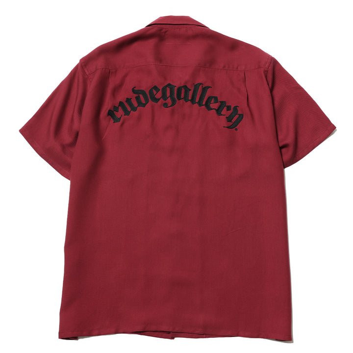 ARCH LOGO OPEN COLLAR SHIRT