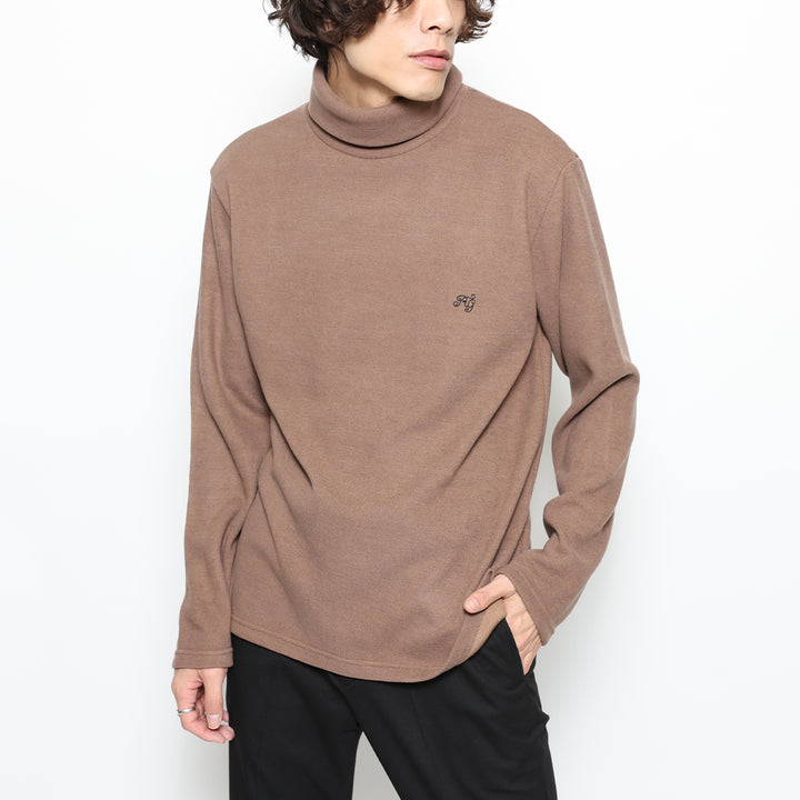 BASIC TURTLE NECK KNIT LS