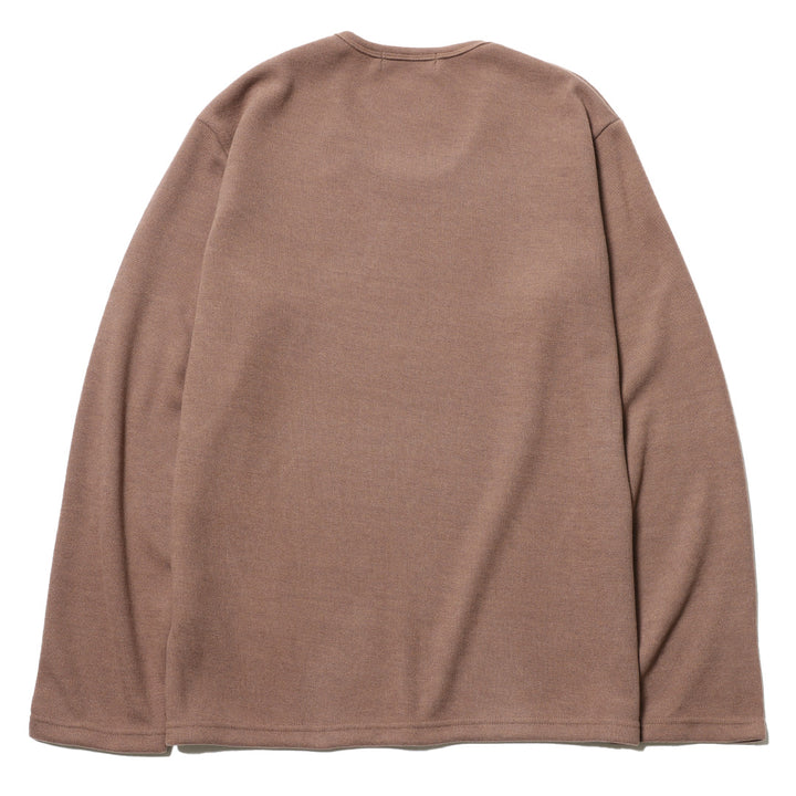 BASIC U NECK KNIT LS