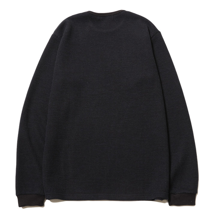 BASIC CREW NECK WAFFLE LS