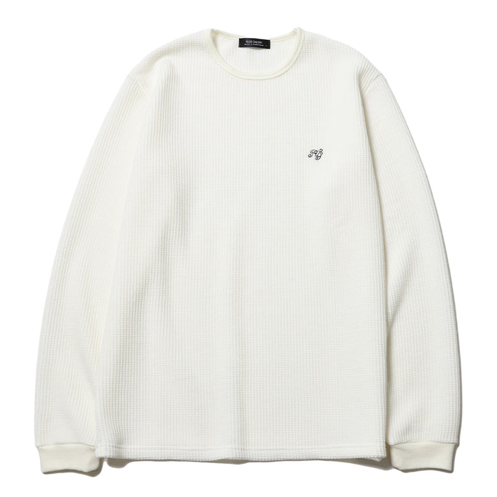 BASIC CREW NECK WAFFLE LS