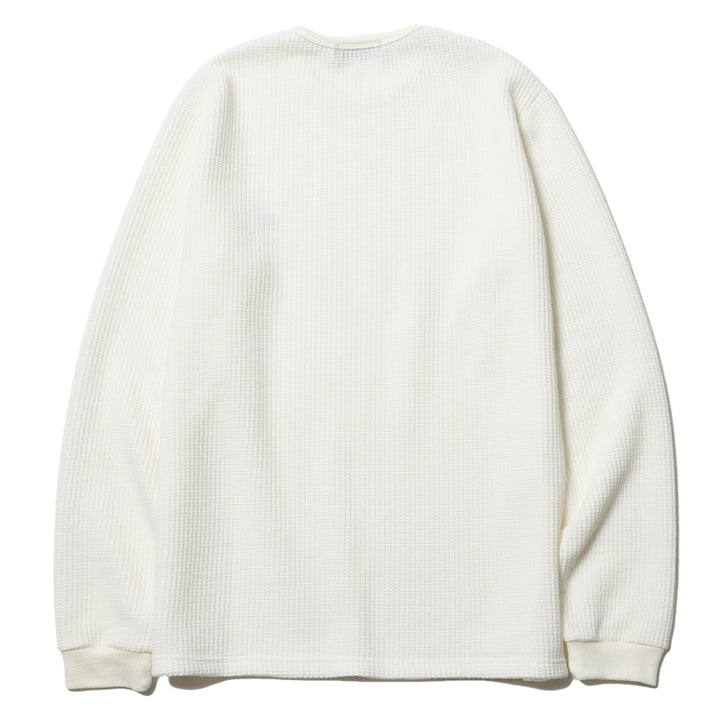 BASIC CREW NECK WAFFLE LS
