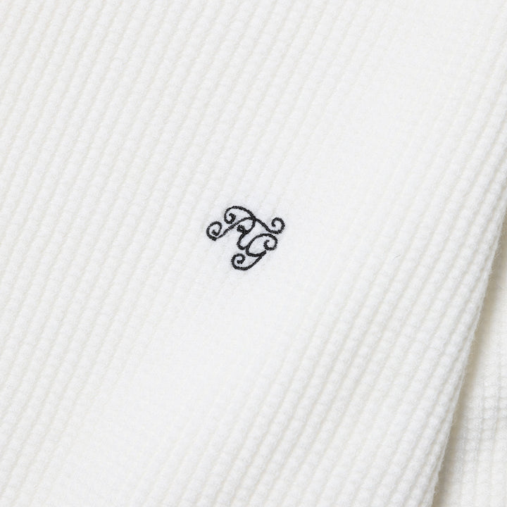 BASIC V NECK WAFFLE LS