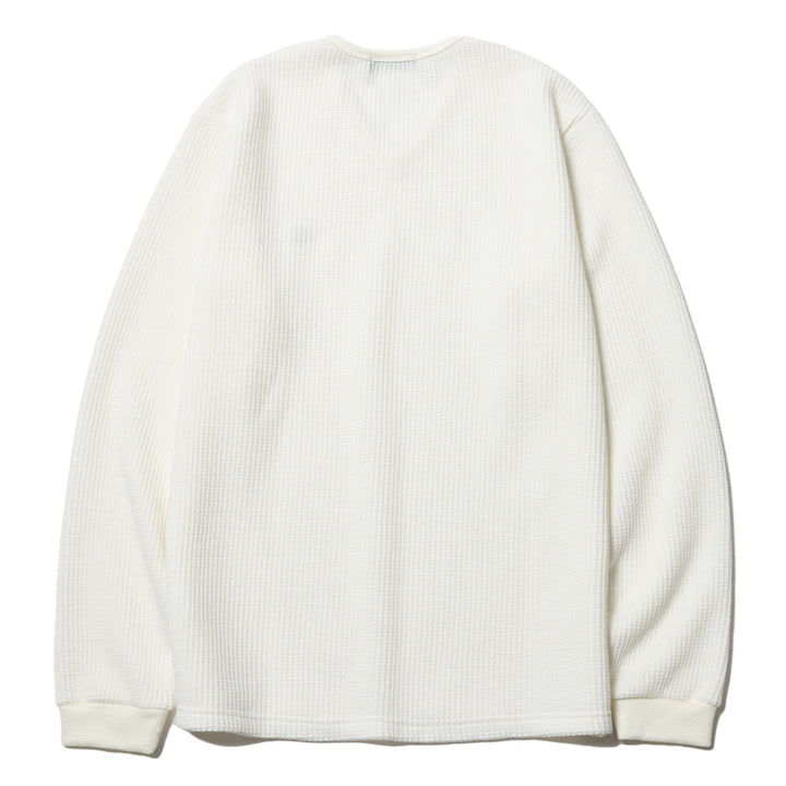 BASIC V NECK WAFFLE LS