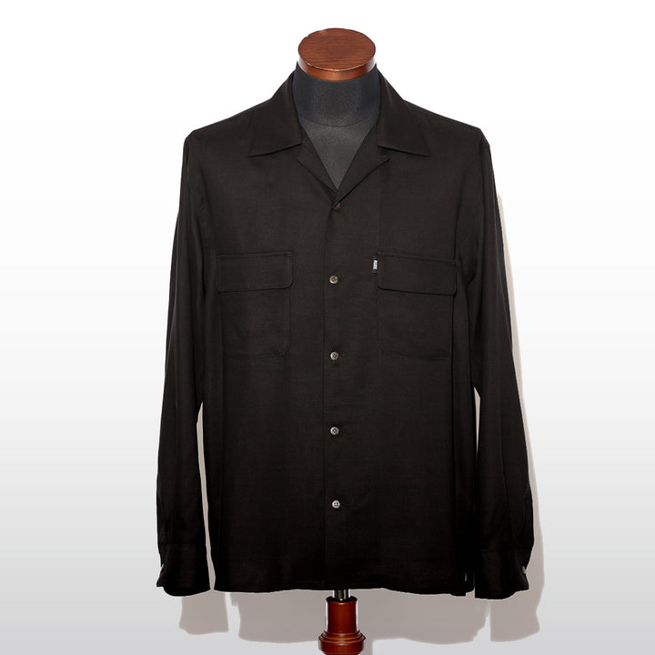 RAYON OPEN COLLAR SHIRT