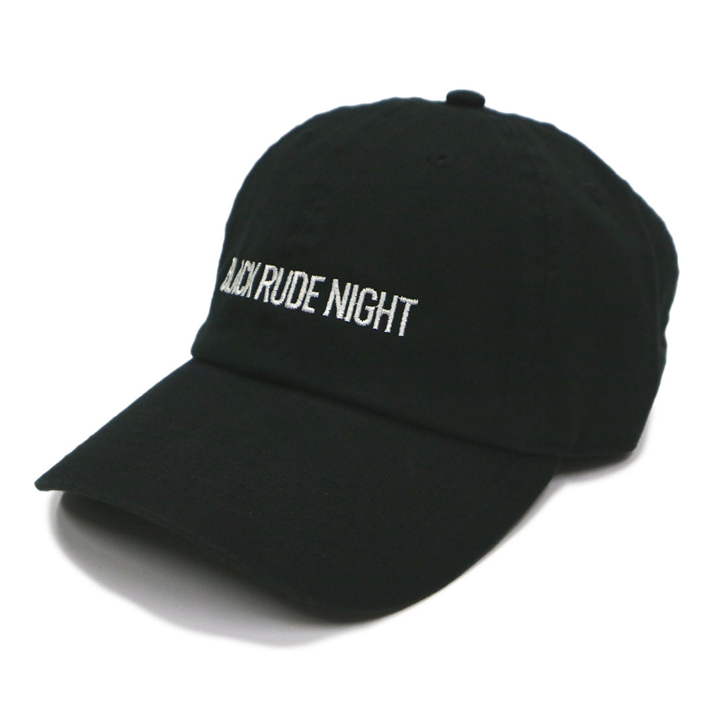 BLACK RUDE NIGHT COTTON CAP – RUDE GALLERY OFFICIAL ONLINE SHOP