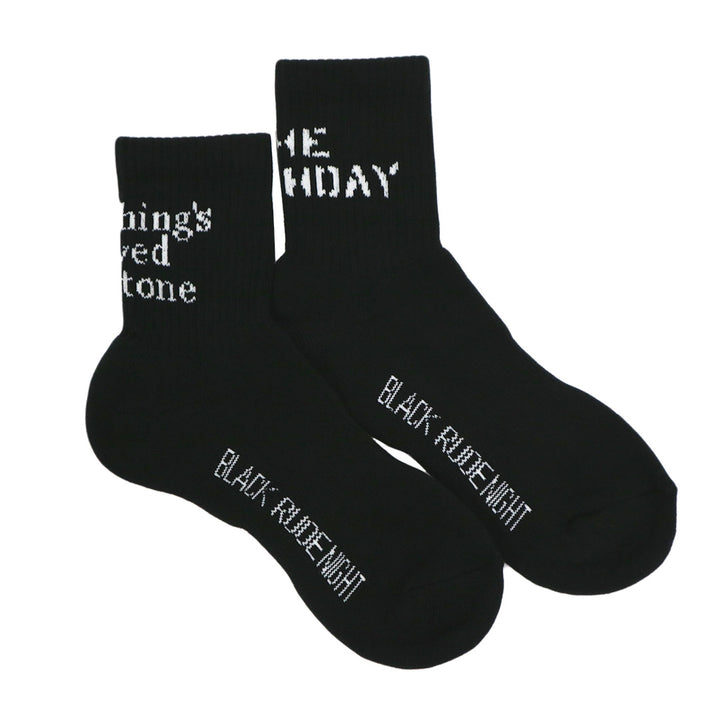 BLACK RUDE NIGHT SOCKS