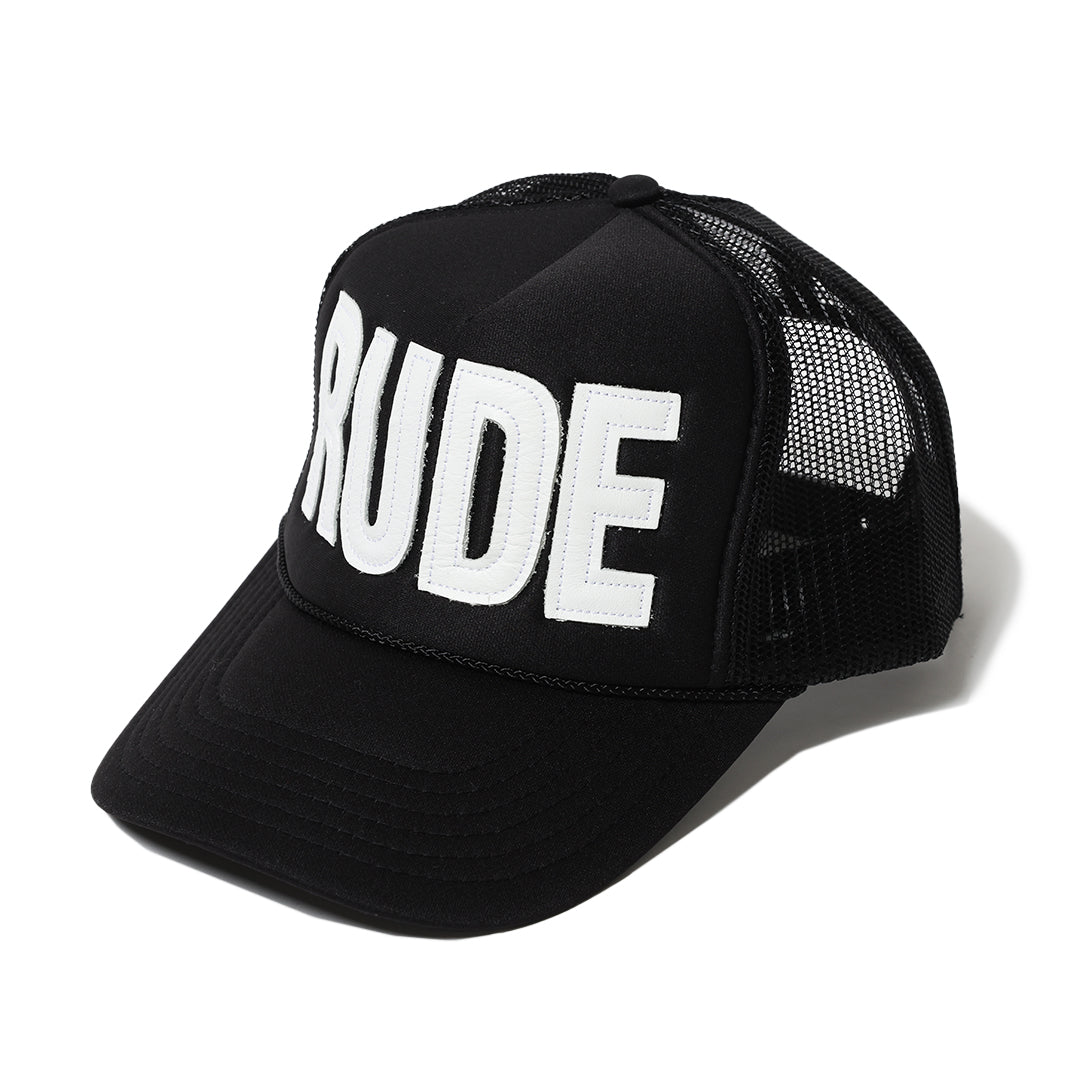 新品 RUDE GALLERY WOOL CASQUETTE LEATHER RUDE MESH CAP - RUDE GALLERY OFFICIAL ONLINE SHOP