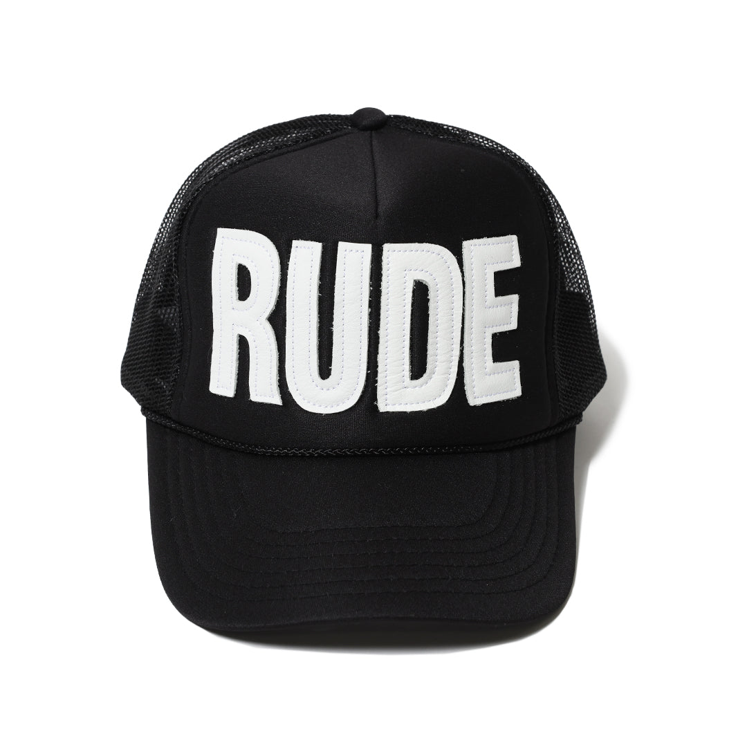 LEATHER RUDE MESH CAP