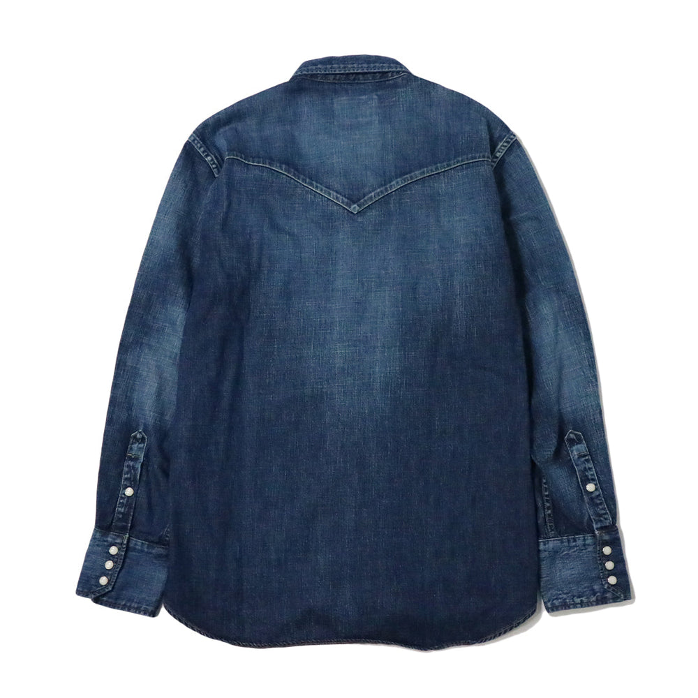 ROAD JACK DENIM SHIRT <VINTAGE WASH> RUDE GALLERY BLACK REBEL / ルードギャラリーブラックレベル