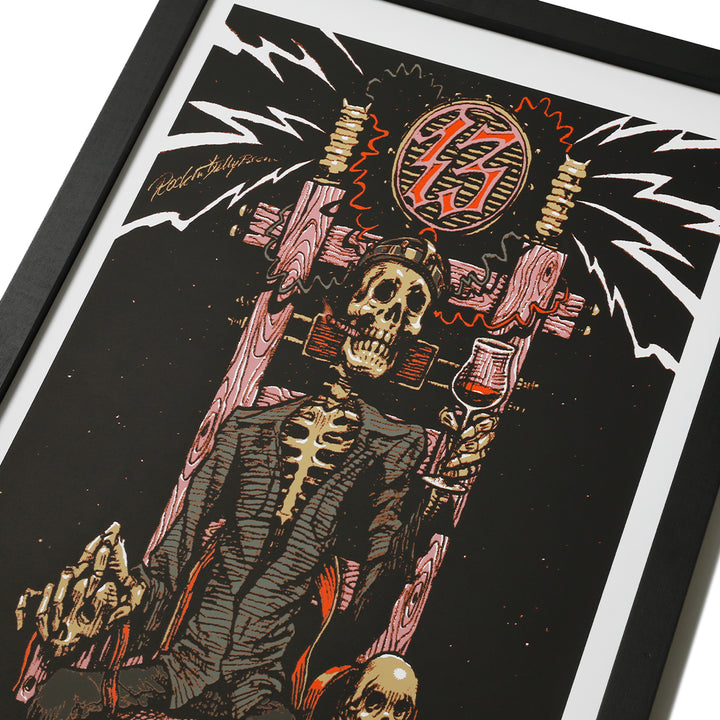 BLACK RUDE NIGHT SILKSCREEN POSTER<ART WORK by Rockin' Jelly Bean>