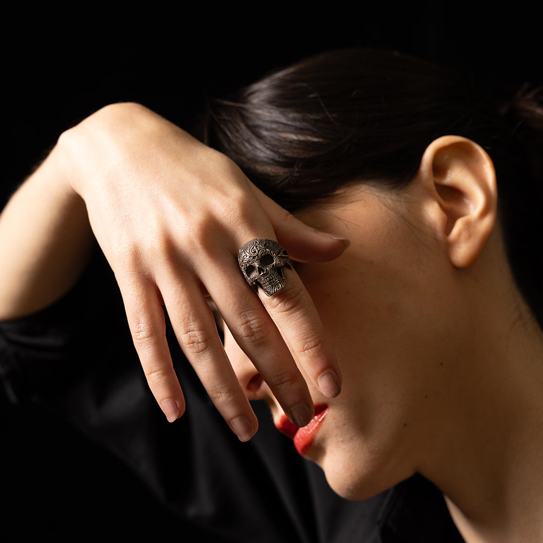 生形真一 - PAISLEY SKULL RING - RUDE GALLERY OFFICIAL ONLINE SHOP