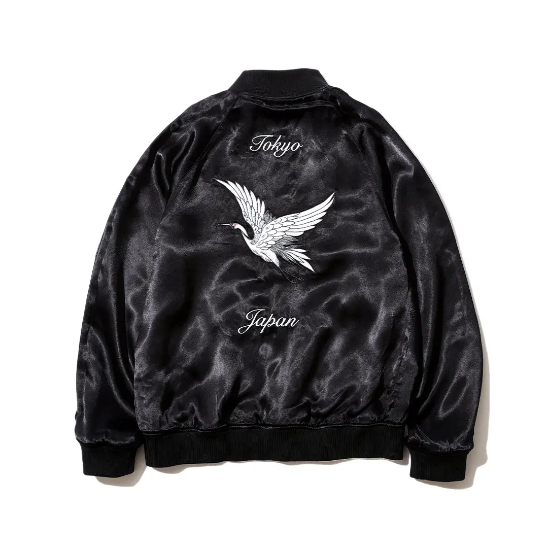 RUDE GALLERY TSURU SOUVENIR JACKET スカジャン TSURU SOUVENIR JACKET - Yōso COLLABORATION - RUDE GALLERY OFFICIAL