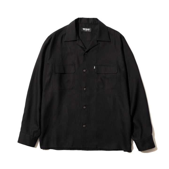 RAYON OPEN COLLAR SHIRT