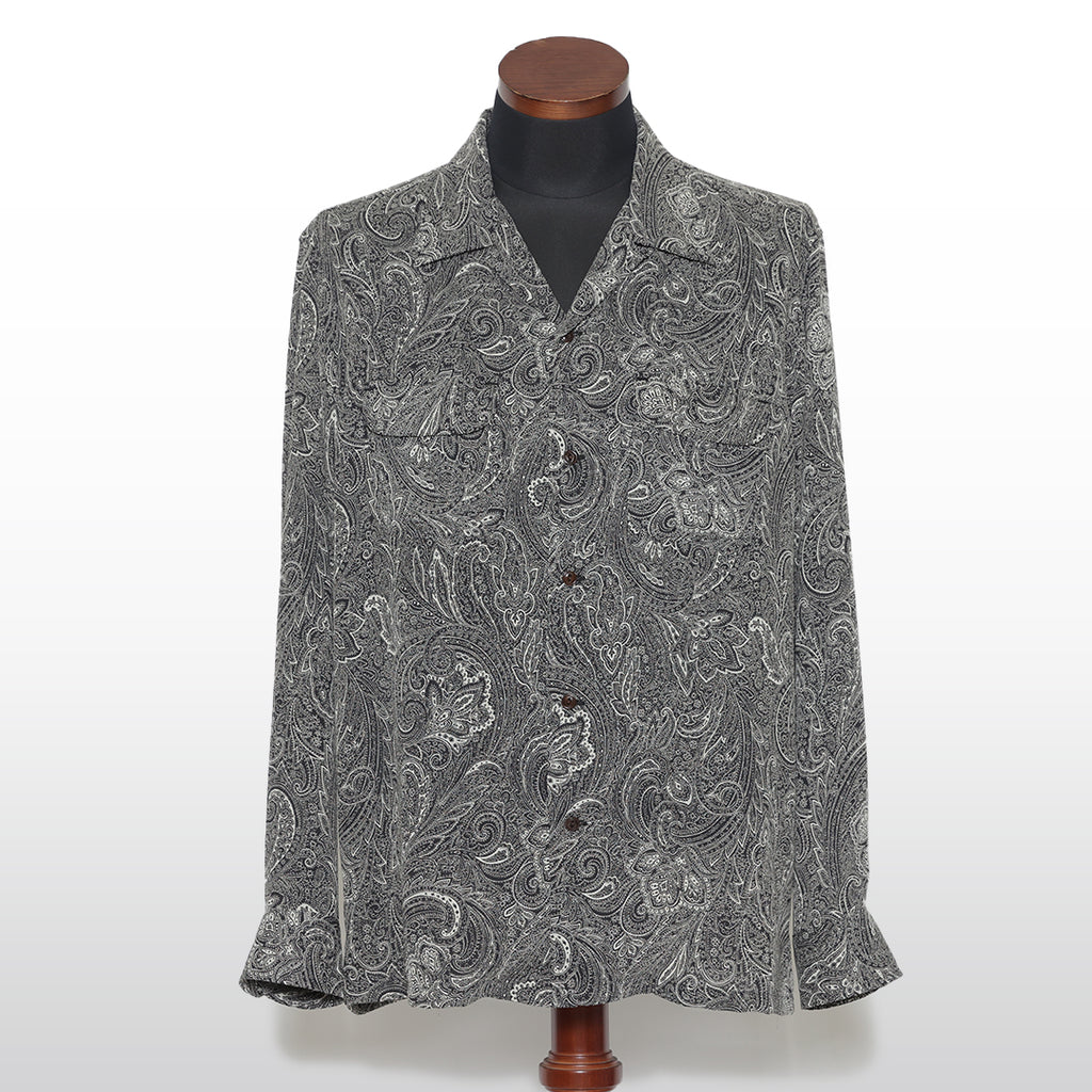 PAISLEY OPEN COLLAR LS SHIRT - RUDE GALLERY OFFICIAL ONLINE SHOP