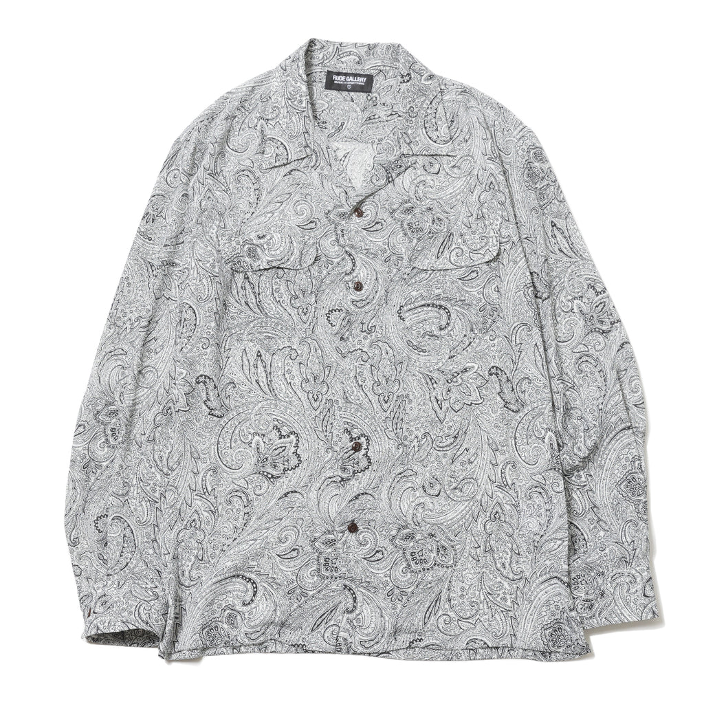 13SS RUDE GALLERY ペイズリー S/Sオープンカラーシャツ 4 13SS RUDE GALLERY ペイズリー S/Sオープンカラーシャツ M