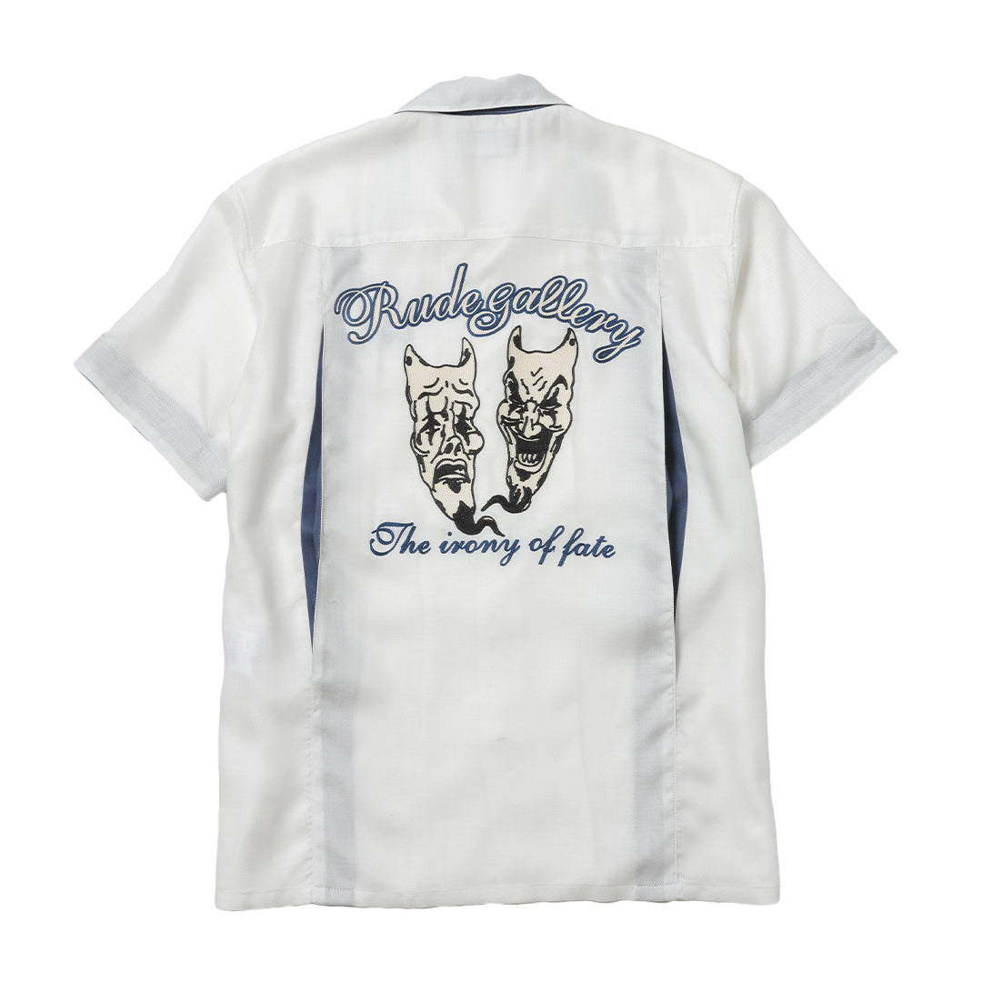 【週末限定値下げ】RUDE GALLERY BOWLING SHIRTS LOGO BOWLING SHIRTS (BLACK) / RUDE GALLERY | CROSS ROAD BLUES