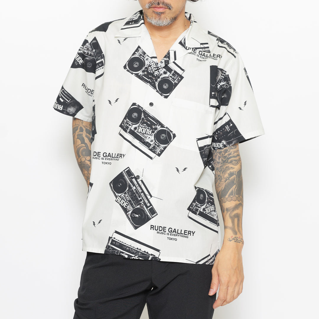RUDE GALLERY アロハシャツ 半袖 RADIO ALOHA SHIRT - RUDE GALLERY OFFICIAL ONLINE SHOP