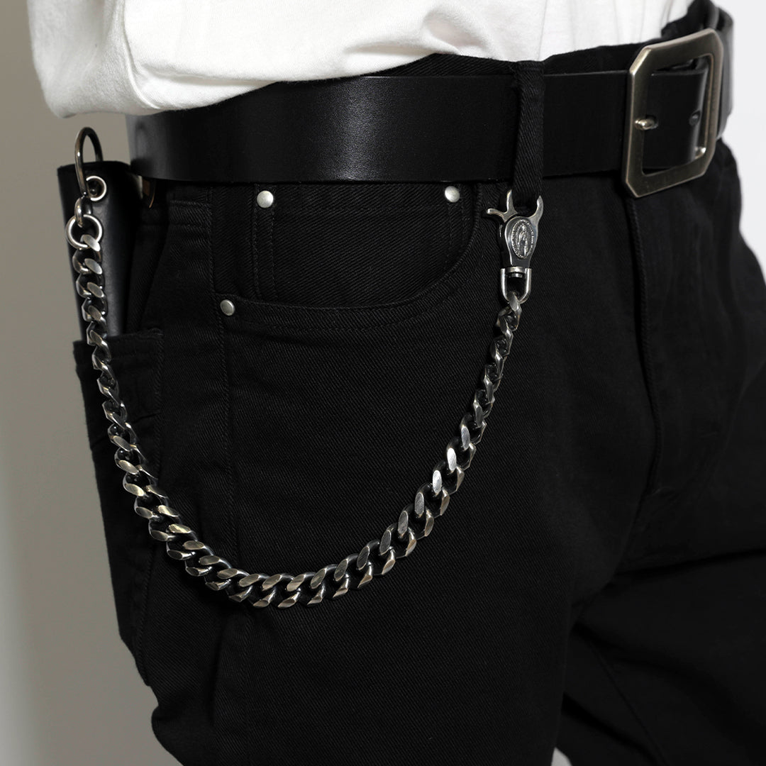 CLASSIC WALLET CHAIN MARIA CLIP BRASS SILVER COATING