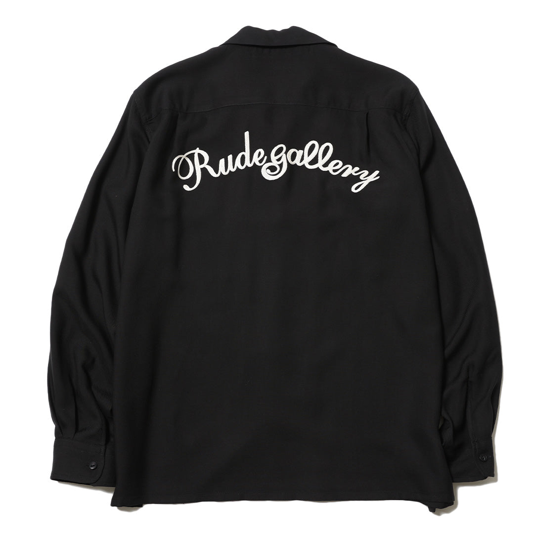 CAT OPEN COLLAR LS SHIRT