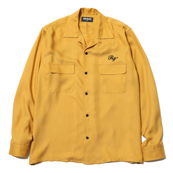 CAT OPEN COLLAR LS SHIRT