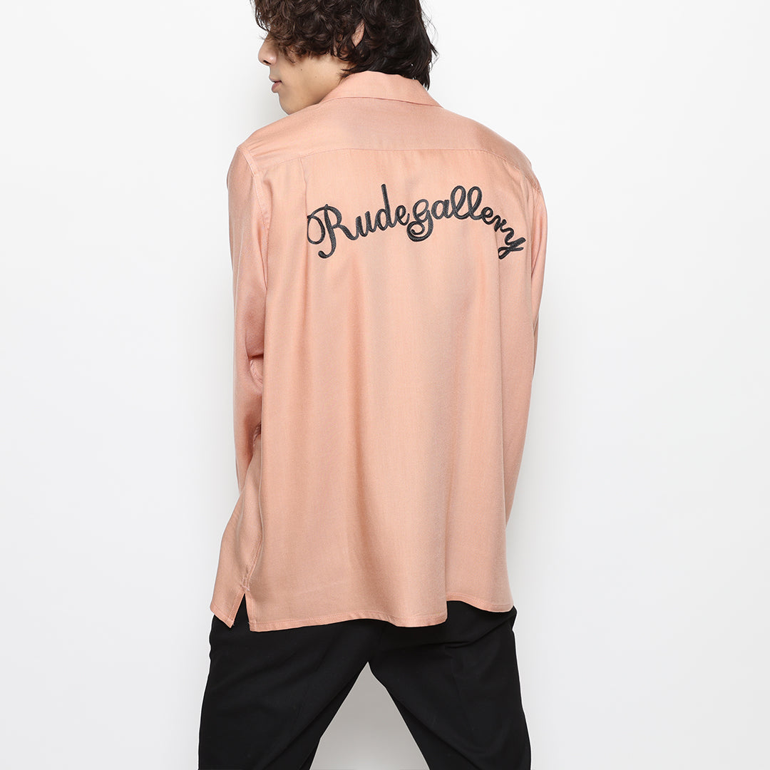 CAT OPEN COLLAR LS SHIRT