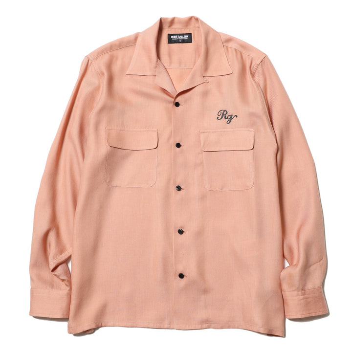 CAT OPEN COLLAR LS SHIRT