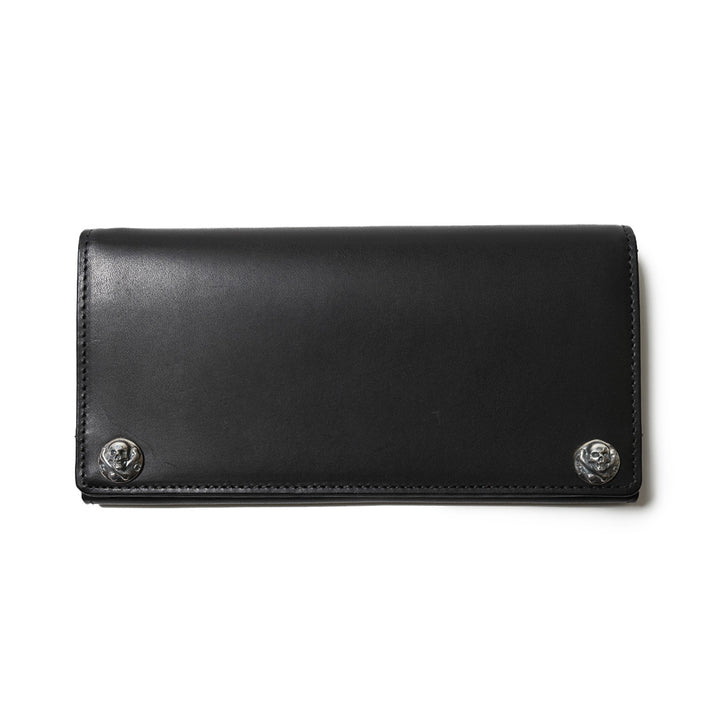 LEATHER LONG WALLET - SKULL