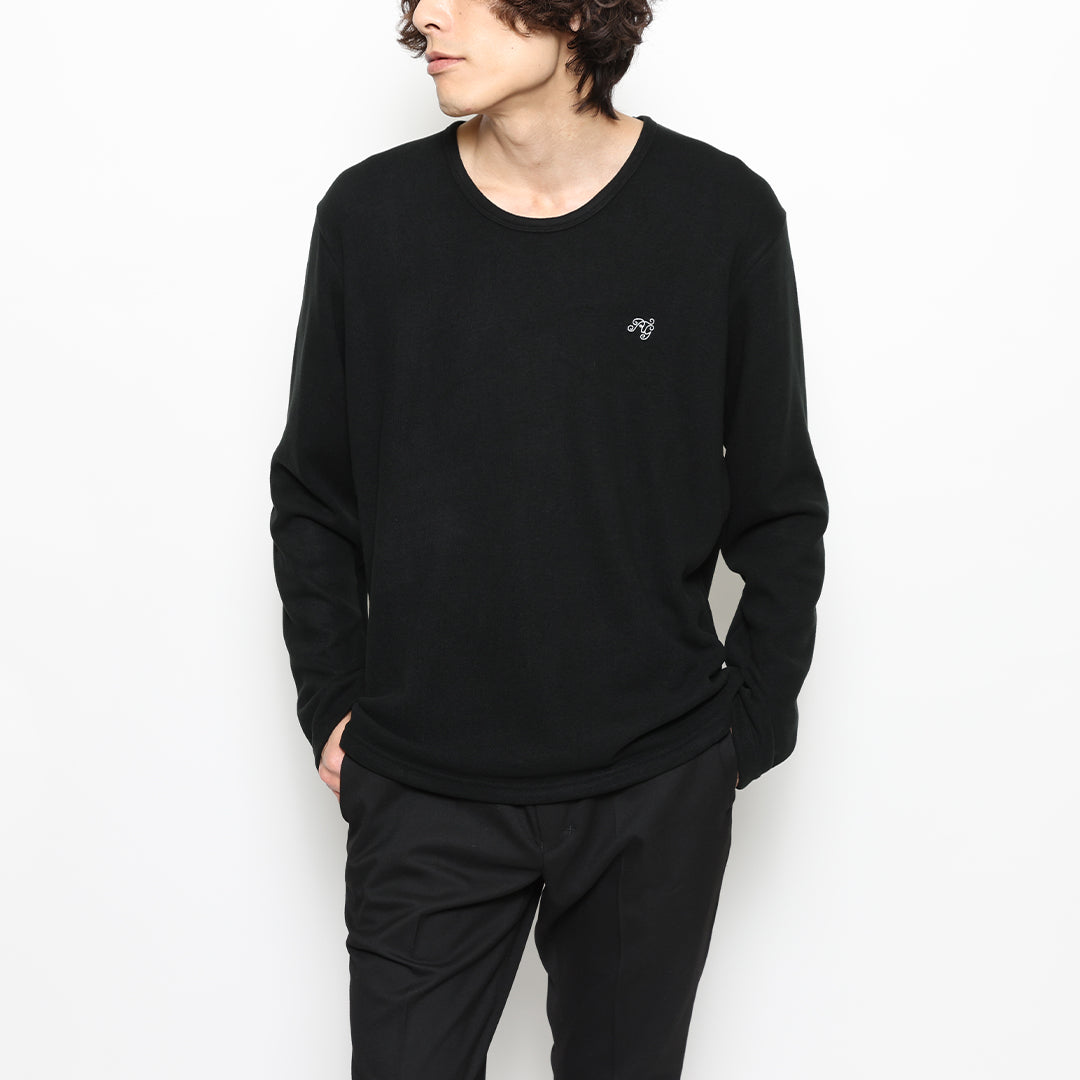 新品♦︎未使用 BANDEL BASIC CREW NECK KNIT Ⅳ(L) BANDEL バンデル クルーネック COLLEGE FRONT LOGO CREWNECK