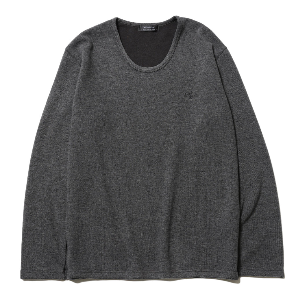 新品♦︎未使用 BANDEL BASIC CREW NECK KNIT Ⅳ(L) BANDEL バンデル クルーネック COLLEGE FRONT LOGO CREWNECK