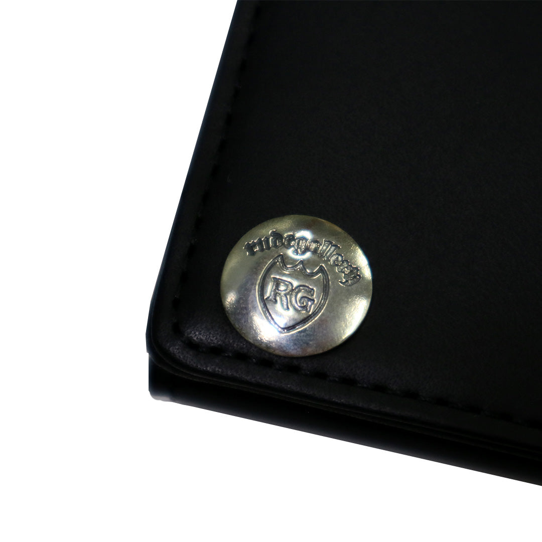 LEATHER LONG WALLET - LABEL