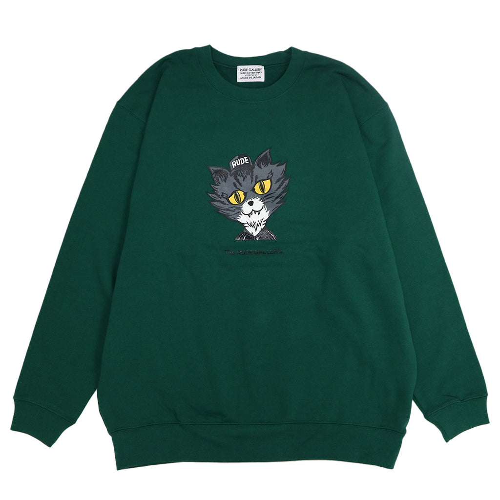 BLACK CAT BIG CREW SWEAT – RUDE GALLERY OFFICIAL ONLINE SHOP