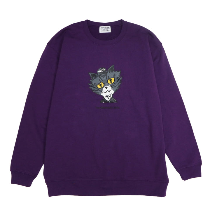 BLACK CAT BIG CREW SWEAT