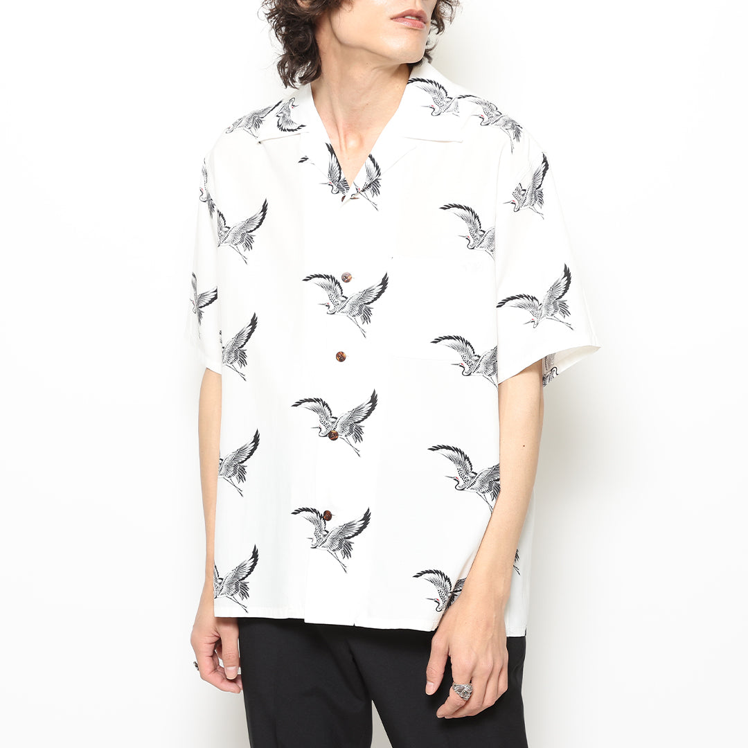 RUDE GALLERY TSURU ALOHA SHIRT シャツ TSURU ALOHA SHIRT – RUDE GALLERY OFFICIAL ONLINE SHOP