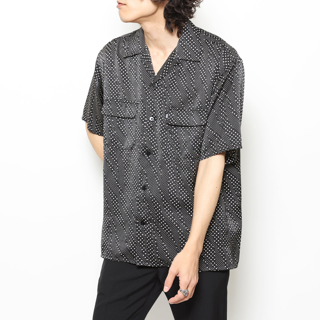 DOT OPEN COLLAR SS SHIRT
