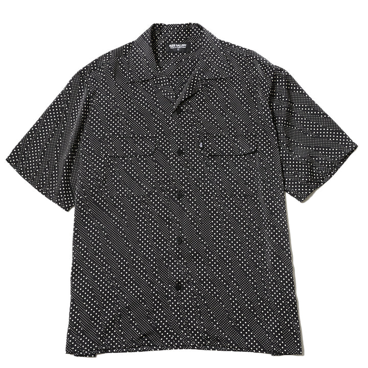 DOT OPEN COLLAR SS SHIRT