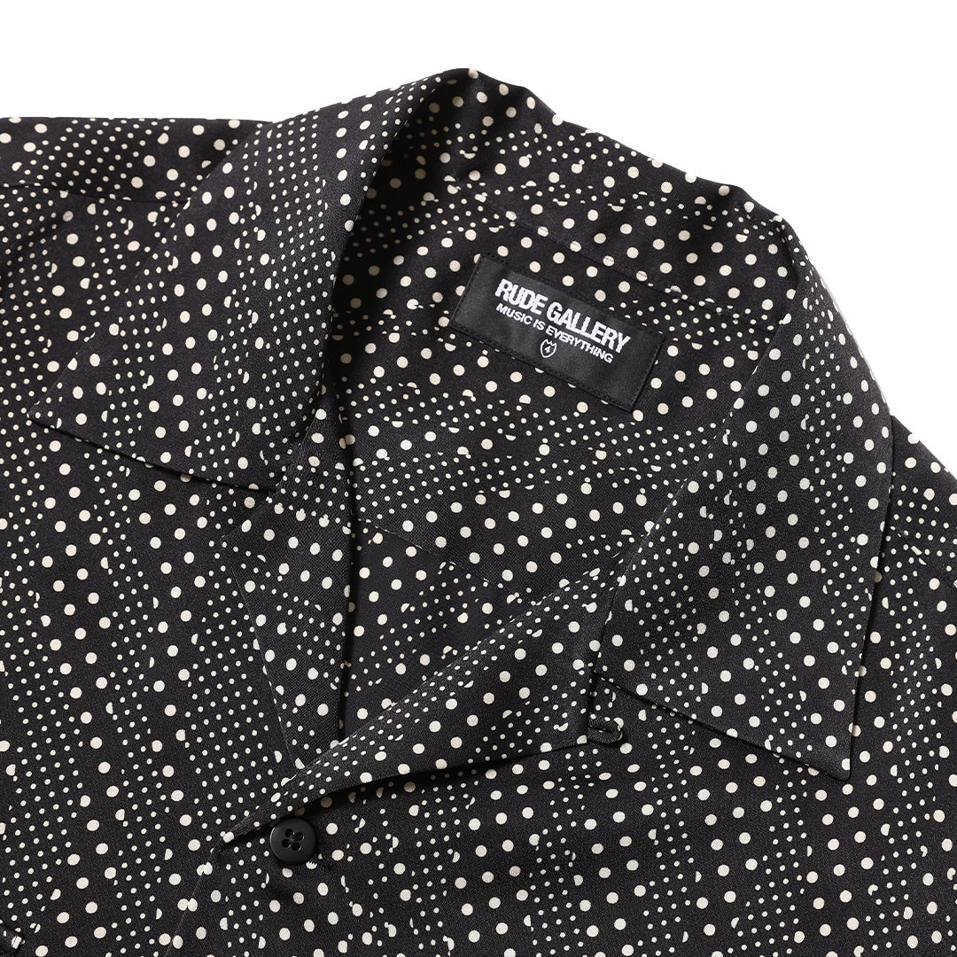 DOT OPEN COLLAR SS SHIRT